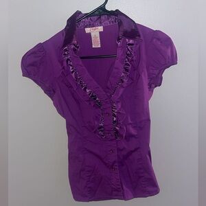 Candies Purple Top 2000s Y2K